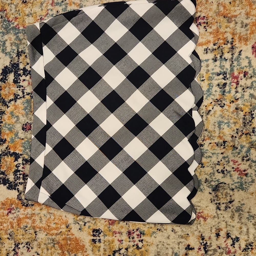 Crown & Ivy  Monochrome Checkered Skirt